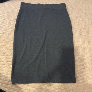 Heather gray pencil skirt